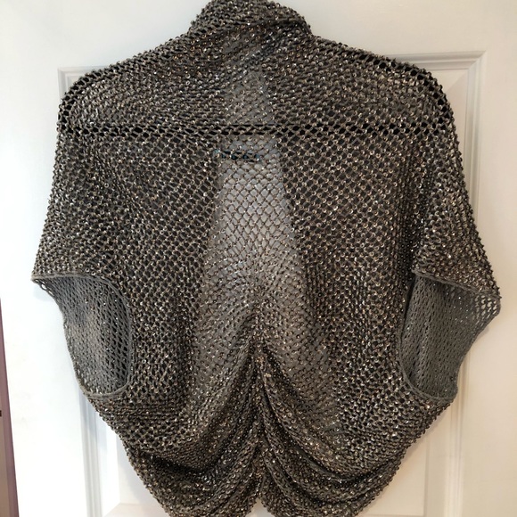 Alice + Olivia Sequin Knit Wrap - Picture 5 of 5
